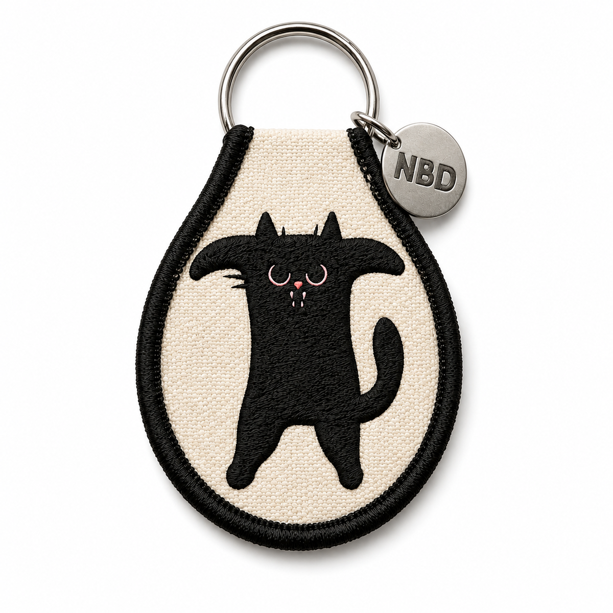 NBD | Patch Keychain Angry Cat