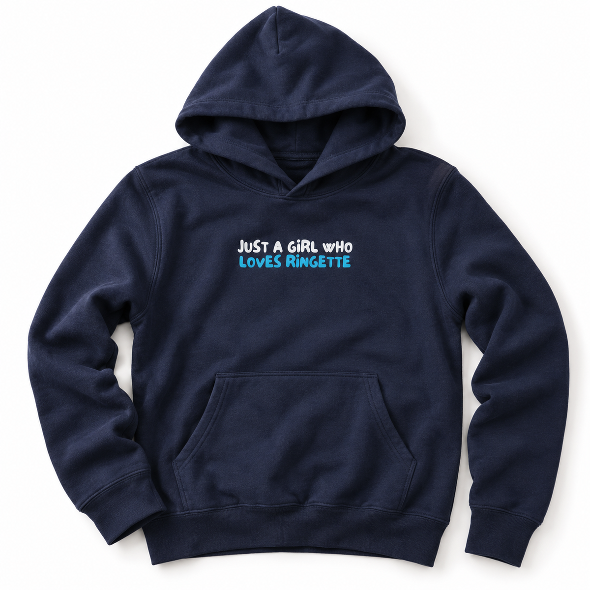 Just A Girl Hoodie | Navy